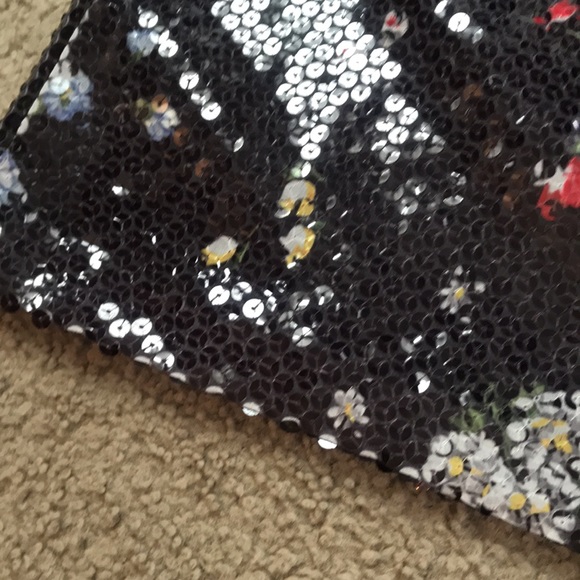 🌸NEW🌸 Love Moschino Vintage Rare Flower Sequin Top - Picture 11 of 16